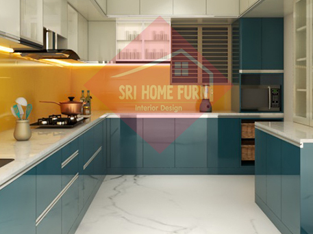 Baron L Shaped Modular Kitchen In Chennai